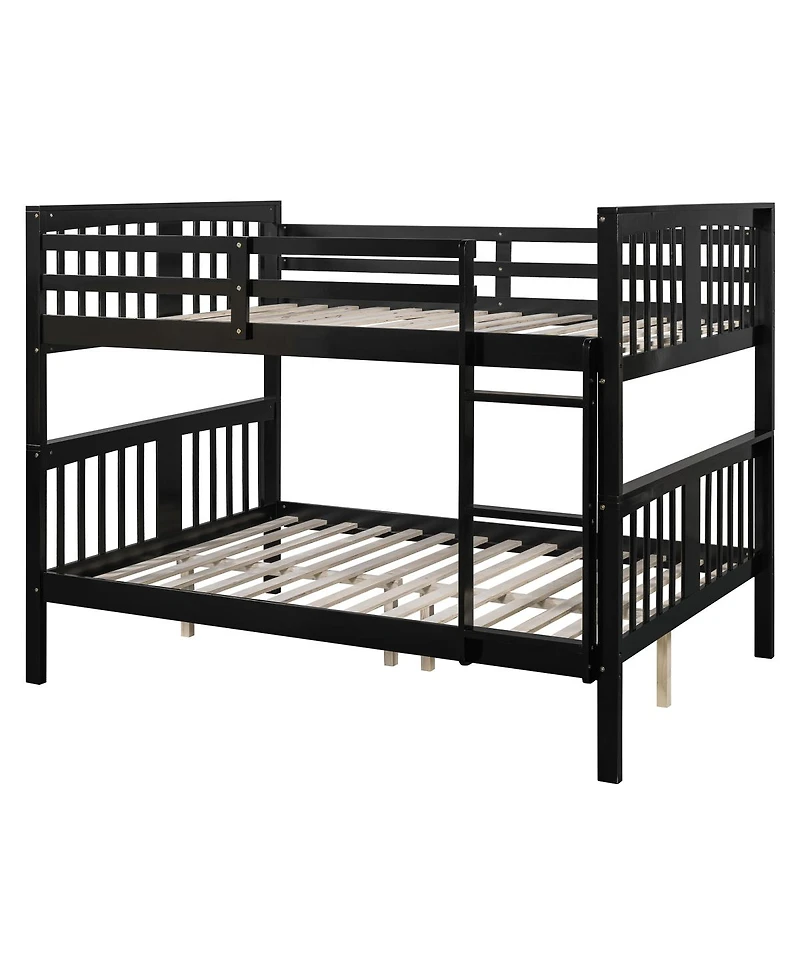 Streamdale Furniture Over Bunk Bed with Ladder - Espresso