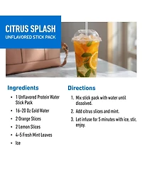 Isopure Clear Protein with Electrolytes, Unsweetened Stick Pack, 6 Count