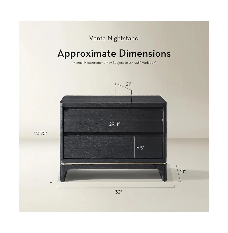 Z Gallerie Vanta Nightstand