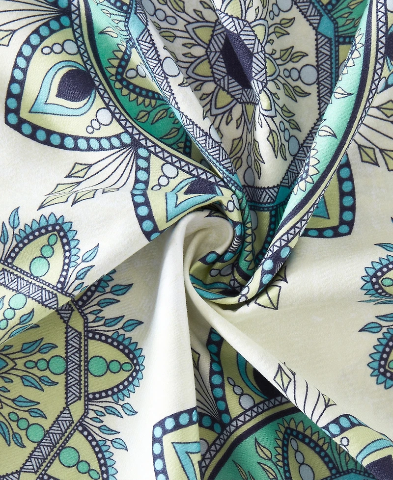Sweet Home Collection Printed Double Brushed 1500-Thread Count Soft Microfiber -Pc. Sheet Set