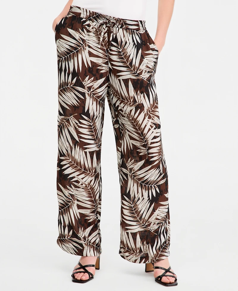 Jones New York Women's Mid Rise Wide Leg Pants