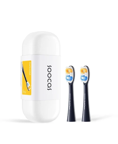 Soocas Multiclean Classic Clean Electric Toothbrush Replacement Heads, Compatible with both Neos Ii and Neos Ii Ultra, 2 Brush Heads