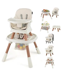 Gouun Baby 16-in-1 High Chair with 360-Degree Activity Center and Booster Seat