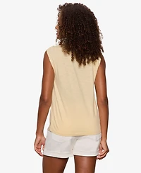 Sanctuary Petite Twisted Muscle Sleeveless T-Shirt