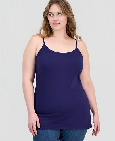 Aveto Trendy Plus Scoop-Neck Sleeveless Top