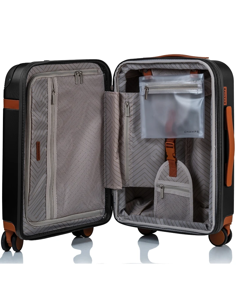Champs 2-Pc. Vintage Hardside Luggage Set