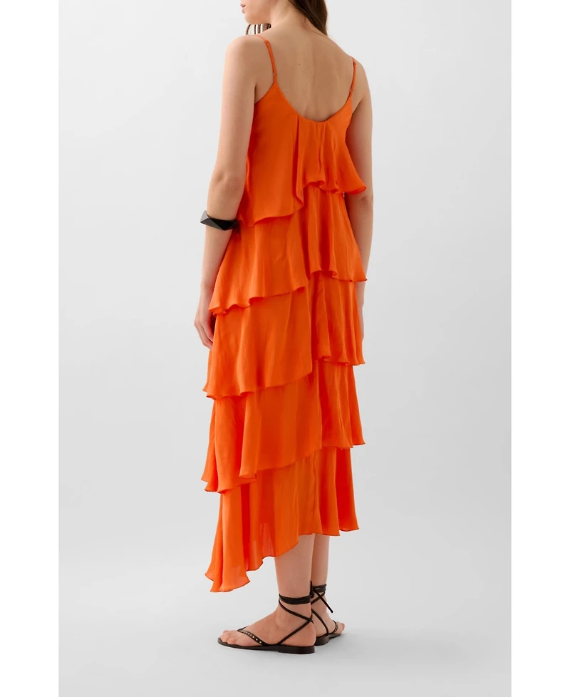 Scalpers Women's Slip Ruffle Dress