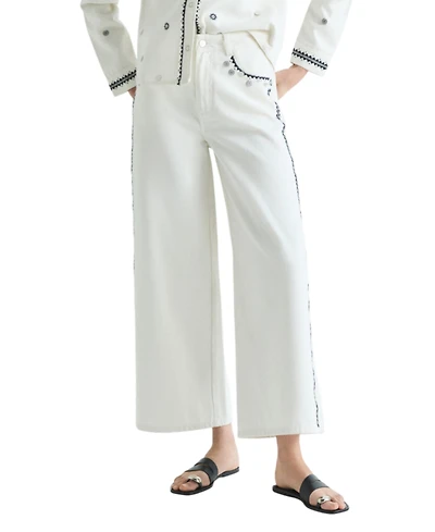Scalpers Women's Contrast embroidered jeans