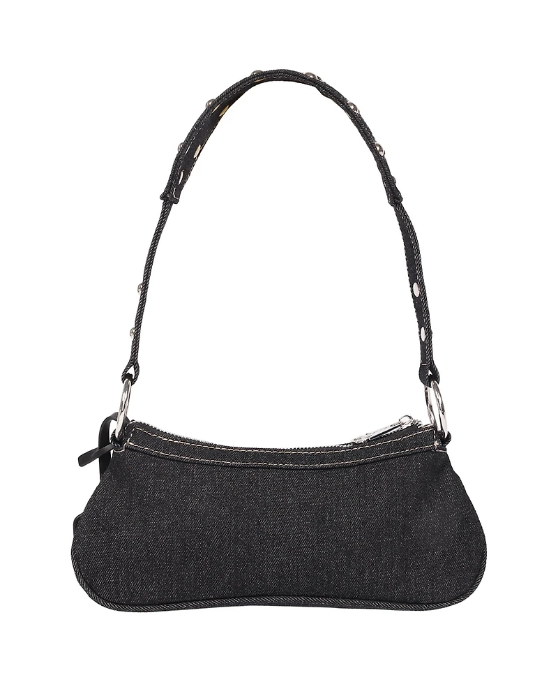 True Religion Studded Horseshoe De Denim shoulder bag