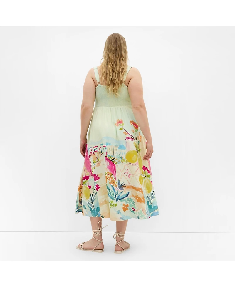 City Chic Women's Sorrento Print Maxi Dress