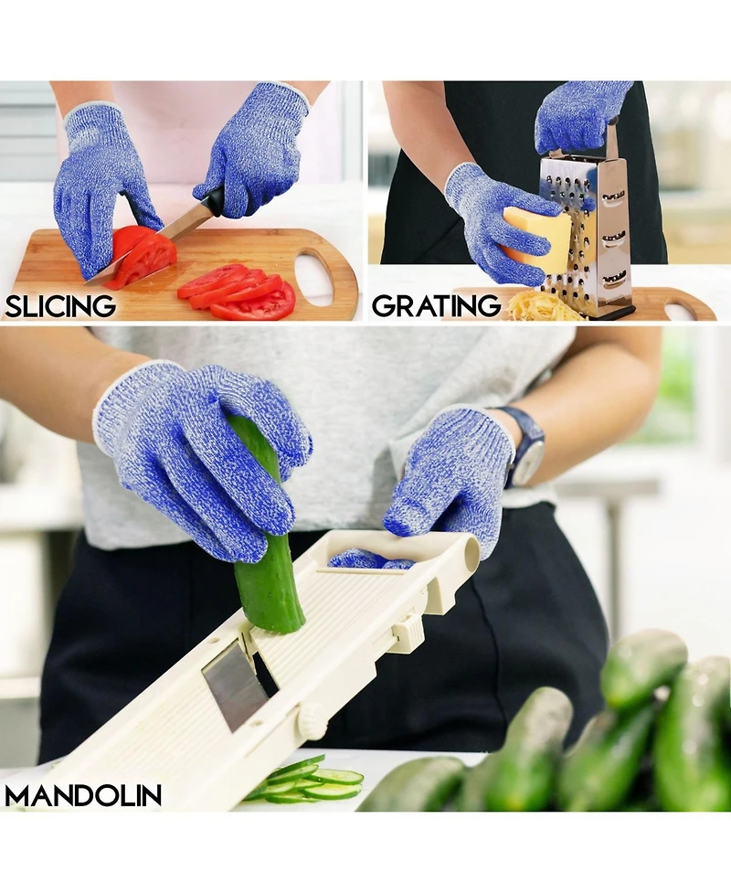 Cut Resistant Gloves Food Grade Level 5 Protection - Comfortable Safety Work