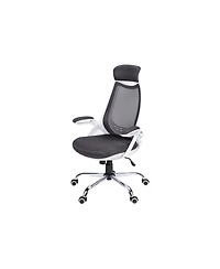 Flynama Mesh Chrome Metal High Back Executive Office Chair