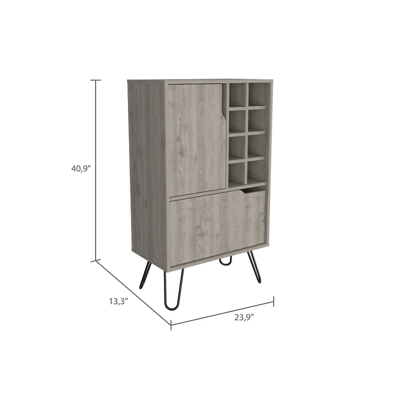 Flynama Rack with 1 Cabinet Neutral Finish
