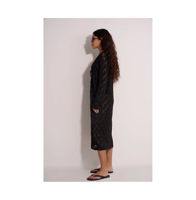 Gottex Beach Life Women's Santorini Crocheted Midi Cover-Up