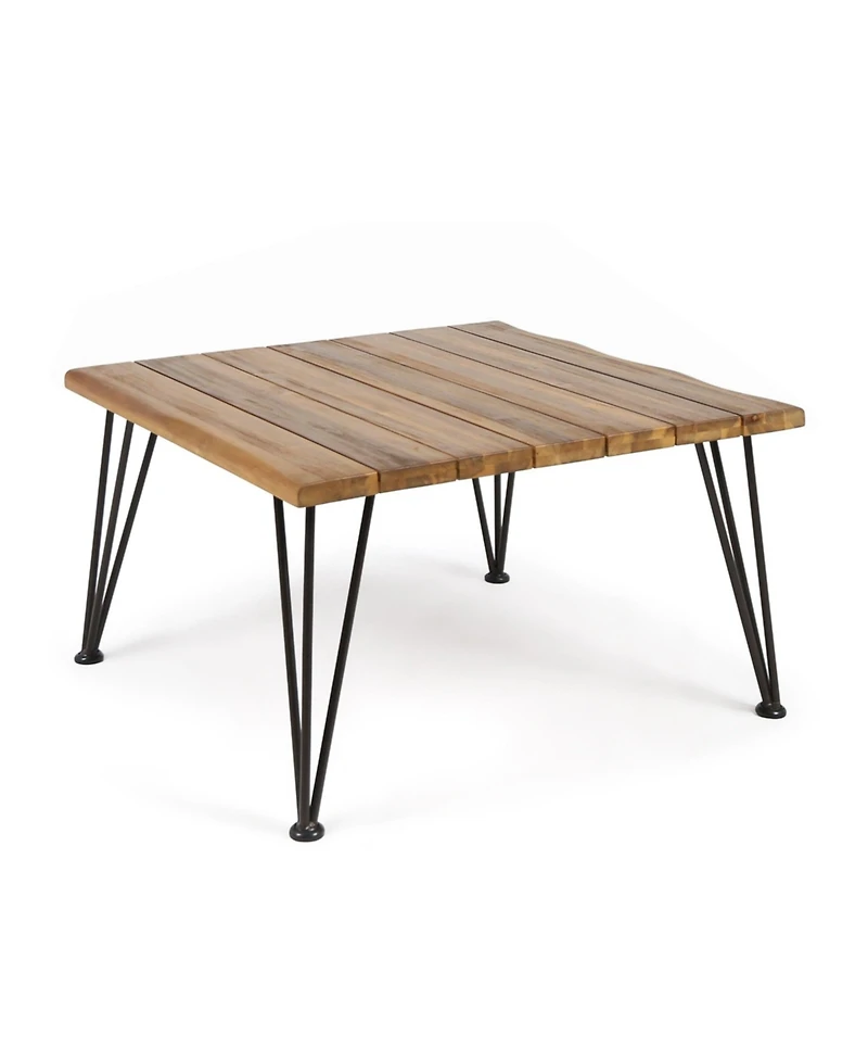 Mondawe Wood and Metal Outdoor Coffee Table