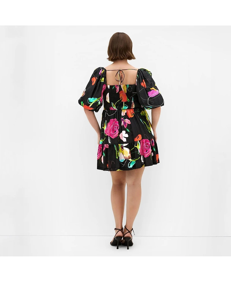 City Chic Women's Mila Print Mini Dress