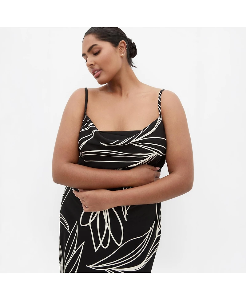 City Chic Women's Sadie Print Slip Dress