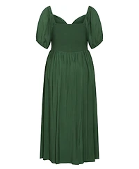 City Chic Women's Villa Roma Tie Front Dress