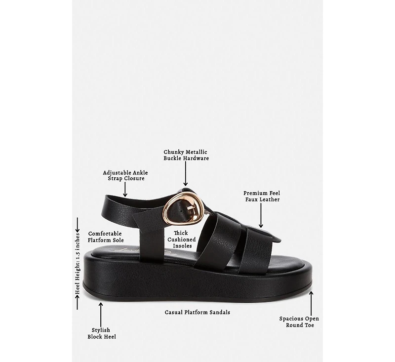 London Rag Women's Osiha Gladiator Sandals