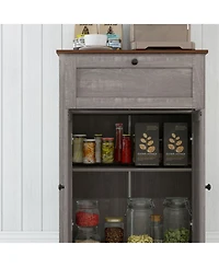 Homcom Farmhouse Storage Cabinet with Drawer and Doors