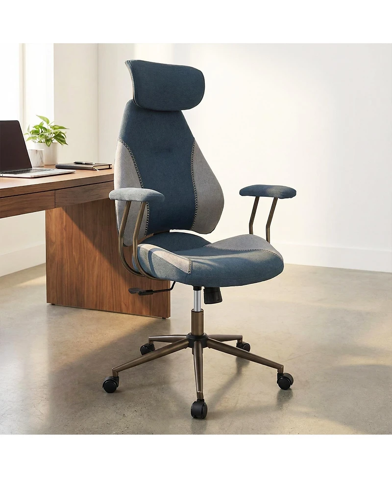 Gouun Ergonomic Office Chair with 2D Headrest and Rocking Backrest