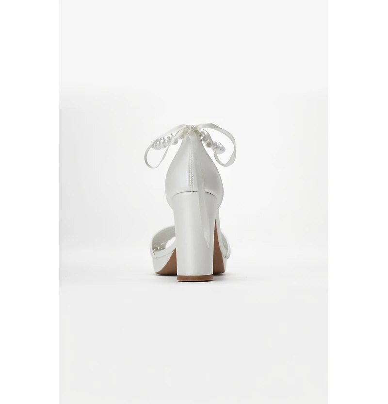 Forever & Always Shoes Women's Delphina Pearl Bridal Heel