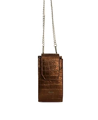 Velez Embossed Leather Phone Holder