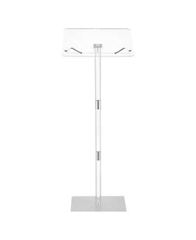Gouun Acrylic Podium with Adjustable Angle, Metal Base