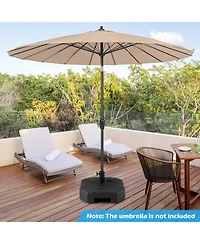 Gouun 17 in Heavy-Duty Fillable Patio Umbrella Base, Up to 88 lbs