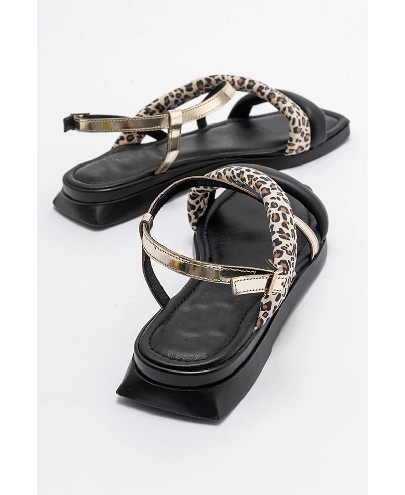 Forever & Always Shoes Women's Shoes Leamil Leather Sandal