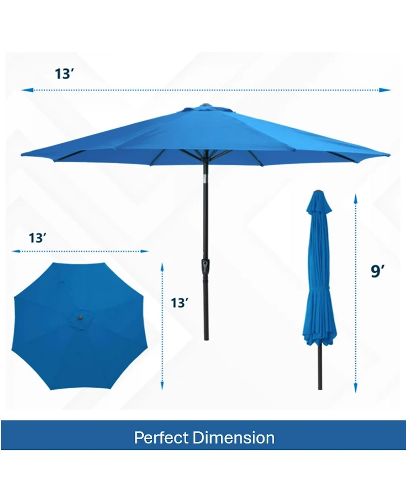 Mondawe Market Patio Umbrella with Crank and Tilt (No Base)