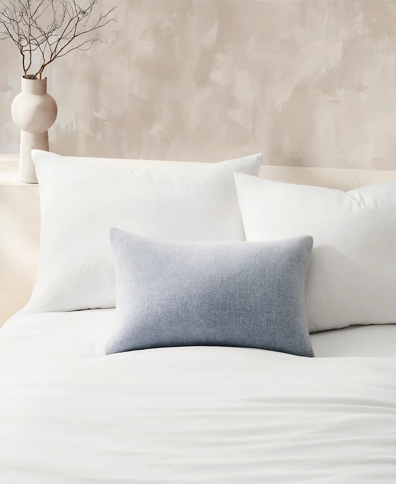 Dkny Pure Faux Cashmere Pearl Blue Decorative Pillow, 14" x 30"
