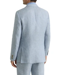 Reiss Men's Linen-Twill Single-Breasted Tailored-Fit Blazer