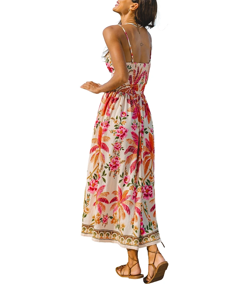 Cupshe Women's Stay Bright Tropical Maxi Beach Dress