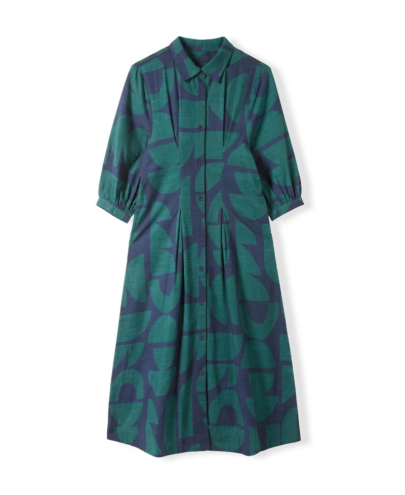 Celtic & Co. Women's Pleat Detail Shirt Dress