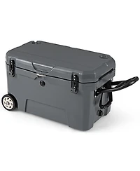 Gouun 52-Quart Portable Hard Cooler with 6-Day Ice Retention, Heavy-Duty Wheels and Extended Handle