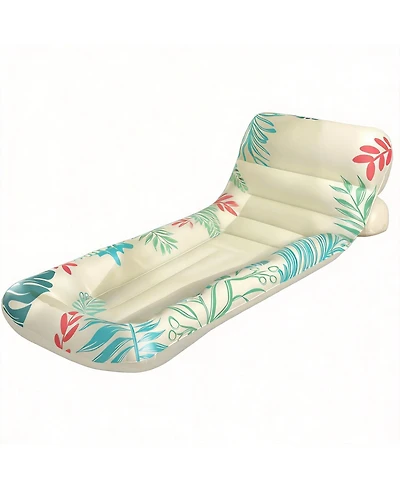 Gnuadz Inflatable Pool Float Lounger Chair with Adjustable Backrest
