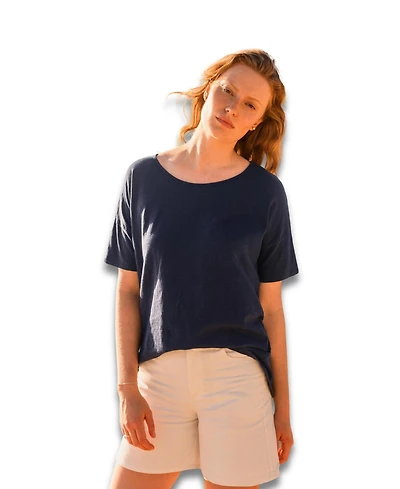Celtic & Co. Women's Round Neck Boxy Fit T-Shirt