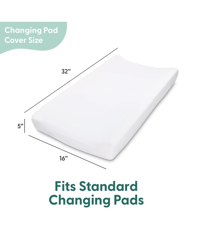 The Peanutshell Minky Dot Sage Ultra Soft Baby Mat Cover for Boys and Girls, 2 Pack