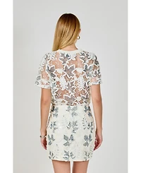 endless rose Women's Embroidered Blouse