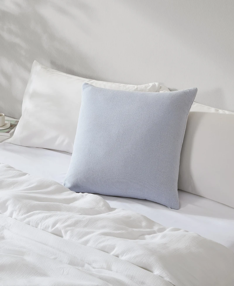 Calvin Klein Twill Threads Yarn Dyed Cotton Decorative Pillow, 22" x