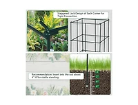 Lucky One 4 Pack Garden Trellis for Climbing Plants, Folding Metal Plant Support