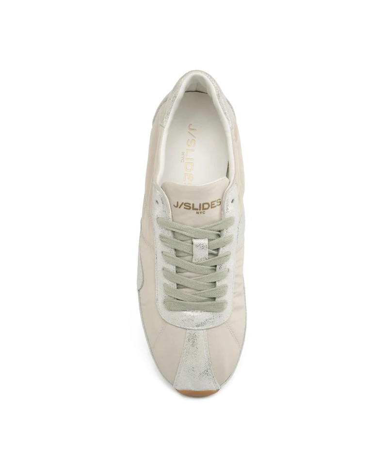 JSlides Women's Preppy Nylon Sneaker