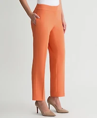 Kasper Women's Stretch Crepe Slim Leg Pant, Regular & Petite Sizes