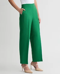 Kasper Women's Linen-Blend Pull-On Pants