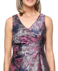 Sl fashions women's printed jacquard dress