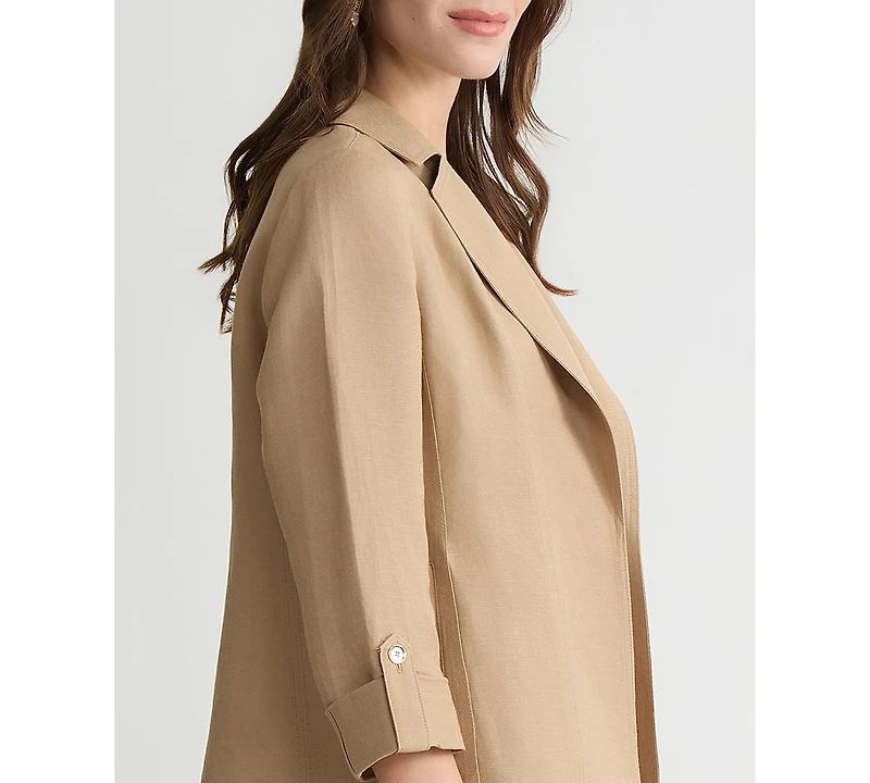 Kasper Women's Open-Front Cuffed Blazer, Regular & Petite