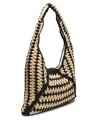Steve Madden Voodoo Raffia Large Hobo Handbag