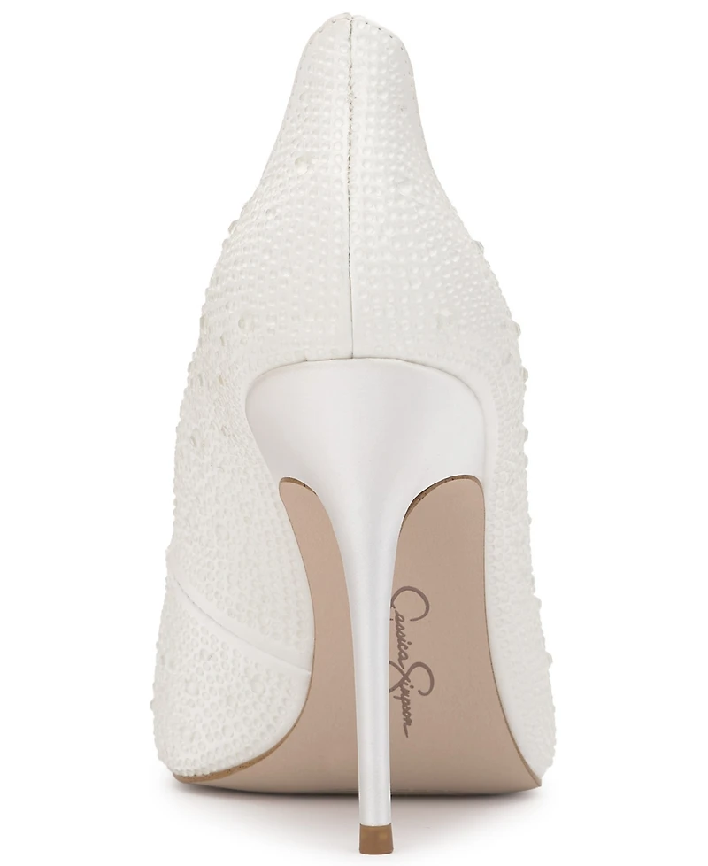 Jessica Simpson Women's Wayva Scalloped Heel Stiletto Pumps