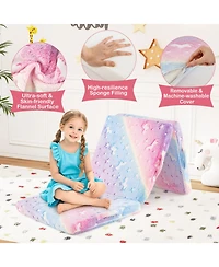 Gouun Tri-Fold Kids Sleeping Pad with Glow-in-the-Dark Cover